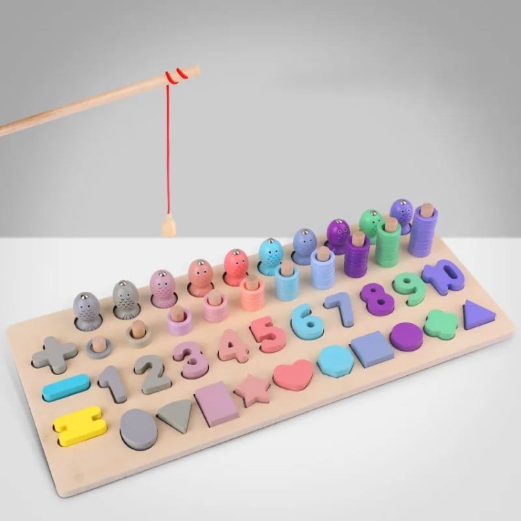 Pastelowa układanka magnetyczna dla dzieci – edukacyjne elementy na magnes wspierające rozwój motoryki i kreatywności.