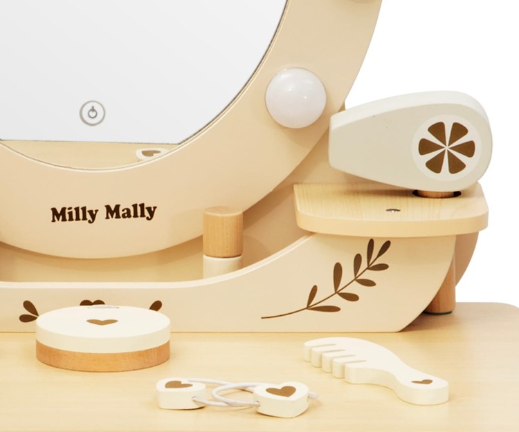 Toaletka dla dziewczynki z szufladą na akcesoria – model Elly Milly Mally.