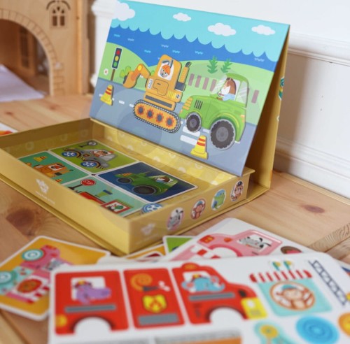 Układanka edukacyjna Montessori dla dzieci – zabawa magnetyczna