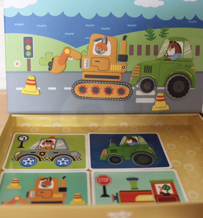 Cicha zabawka edukacyjna dla dzieci – układanka magnetyczna