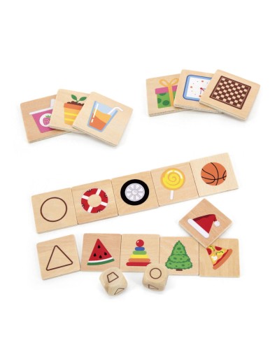 Gra edukacyjna Montessori 3+ drewniana układanka dopasuj kształty 37 elementów