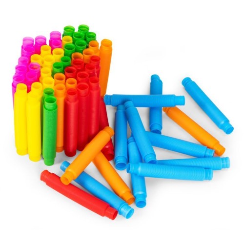 Sensoryczne tuby antystresowe Pop Tube do łączenia i rozciągania