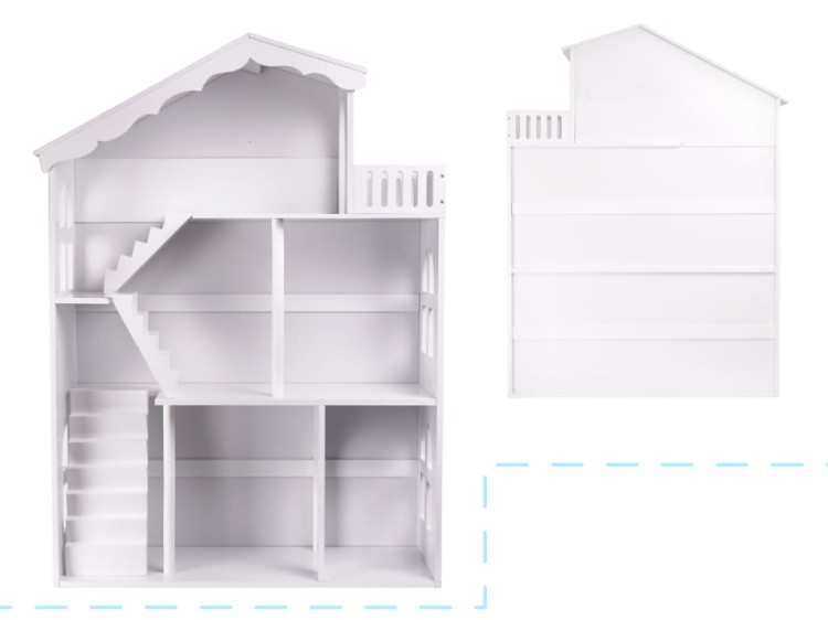 Półka domek na zabawki i książki dla dzieci XXL