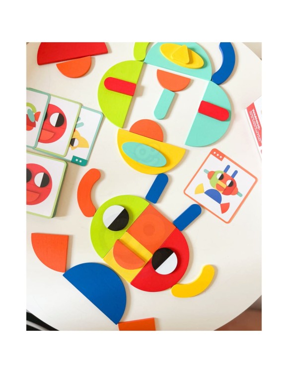 Kreatywny zestaw edukacyjny 3–6 lat – sznurowanka, układanka, klocki, burger