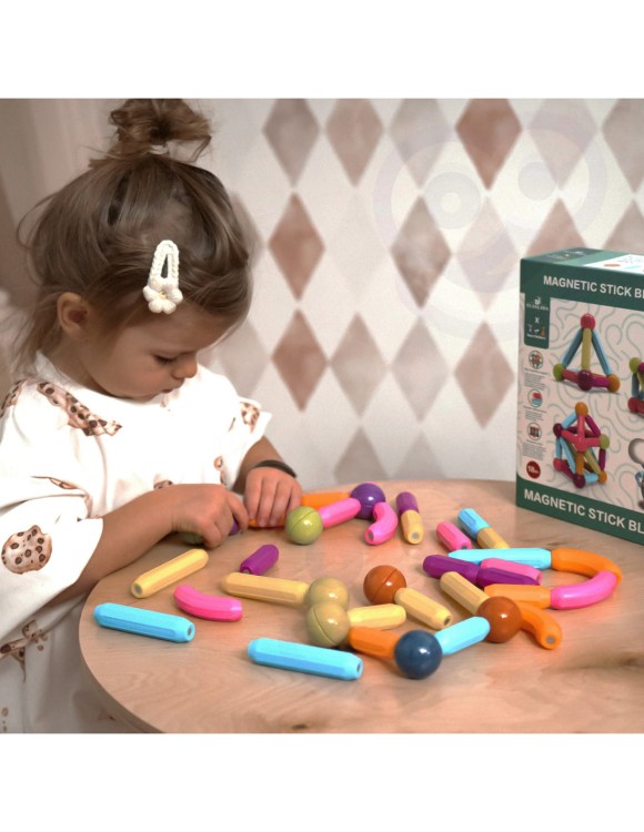 Klocki magnetyczne edukacyjne